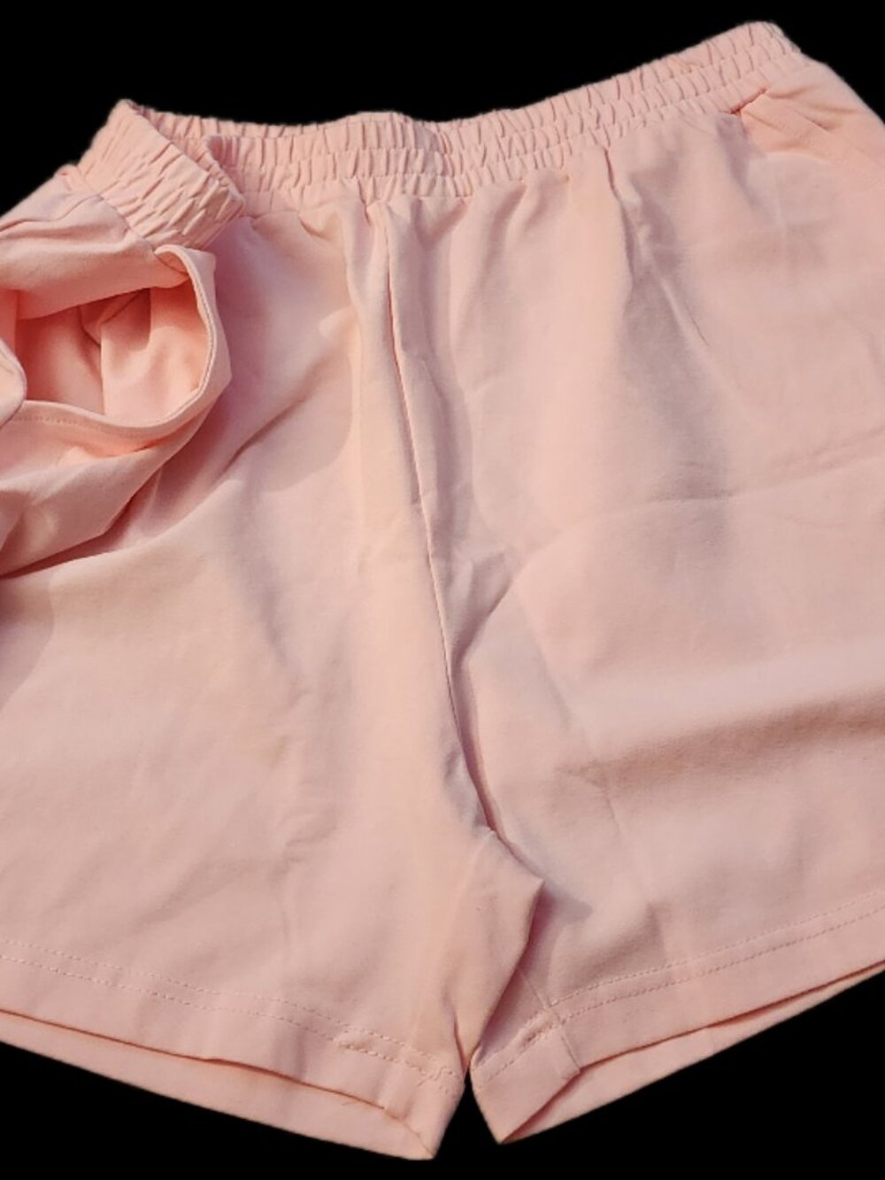 Lissome Lounge Womens Size L Soft Pink Elastic Waist Stretch Knit Shorts NWOT